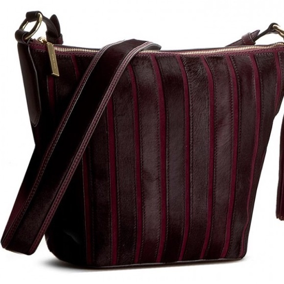 💥NEW💥MICHAEL KORS CALFSKIN/LEATHER PLUM BROOKLYN APPLIQUÉ 30F6GBJL2H - Picture 4 of 16